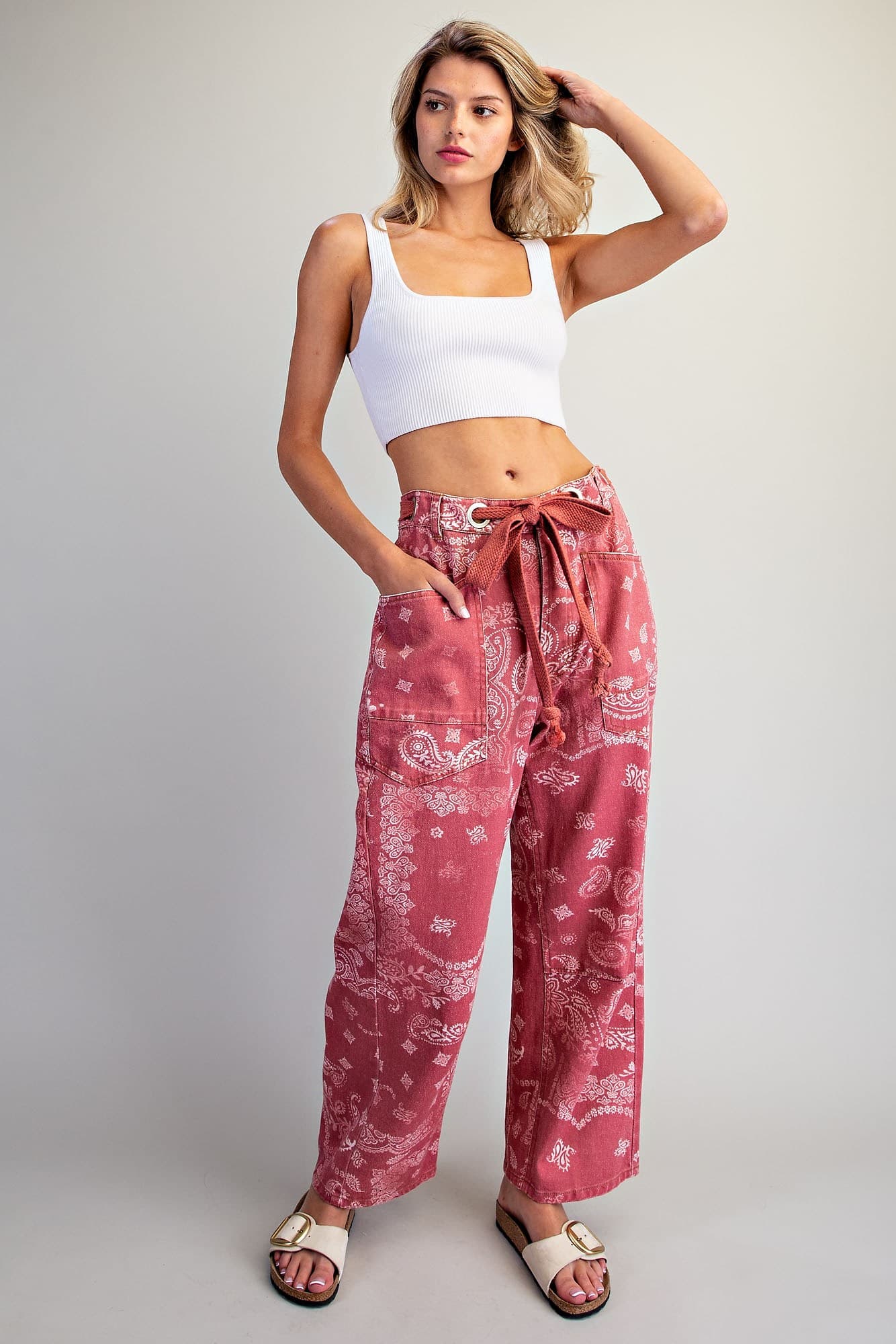 PK16670 - DUSTY ROSE BANDANA