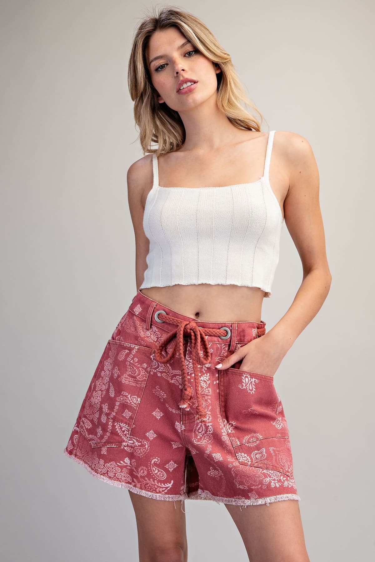 PK16671 - DUSTY ROSE BANDANA