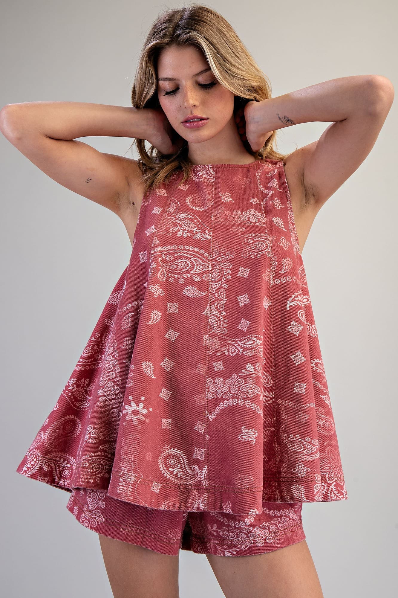 TK16672 - DUSTY ROSE BANDANA