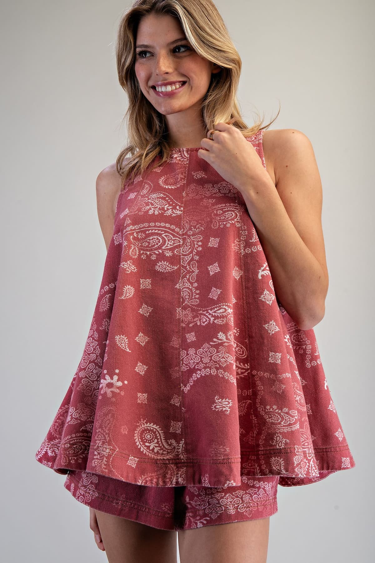 TK16672 - DUSTY ROSE BANDANA