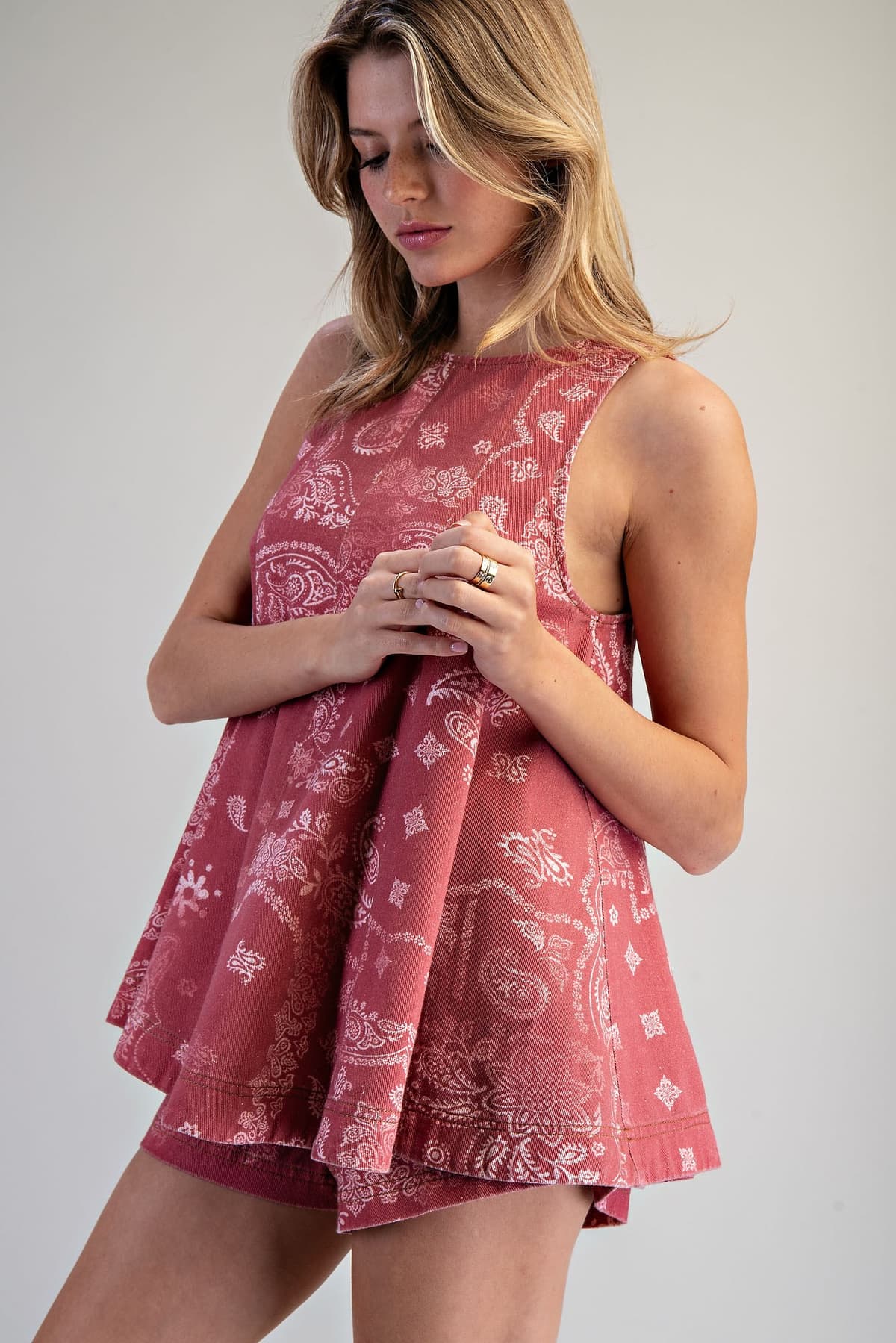 TK16672 - DUSTY ROSE BANDANA