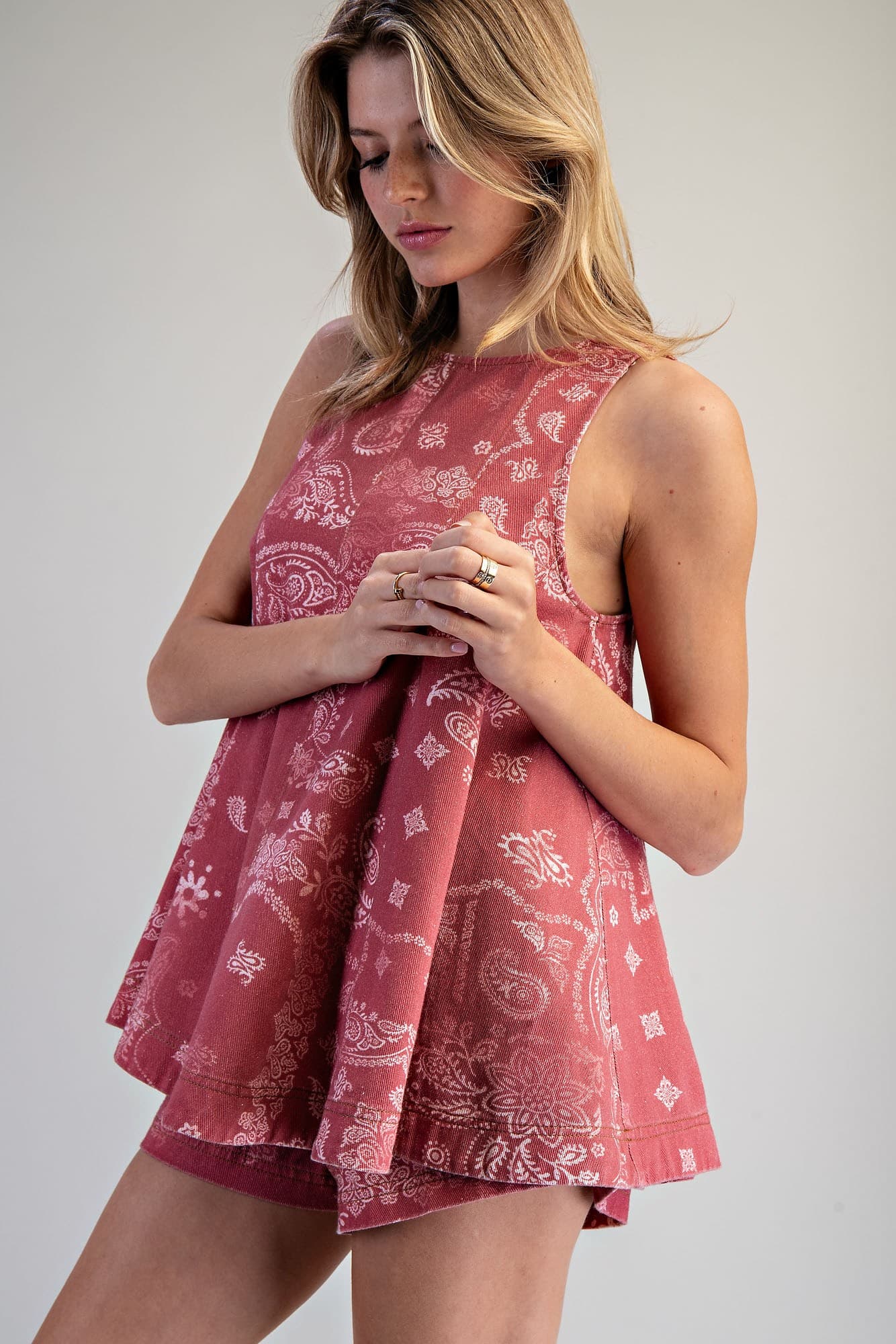 TK16672 - DUSTY ROSE BANDANA