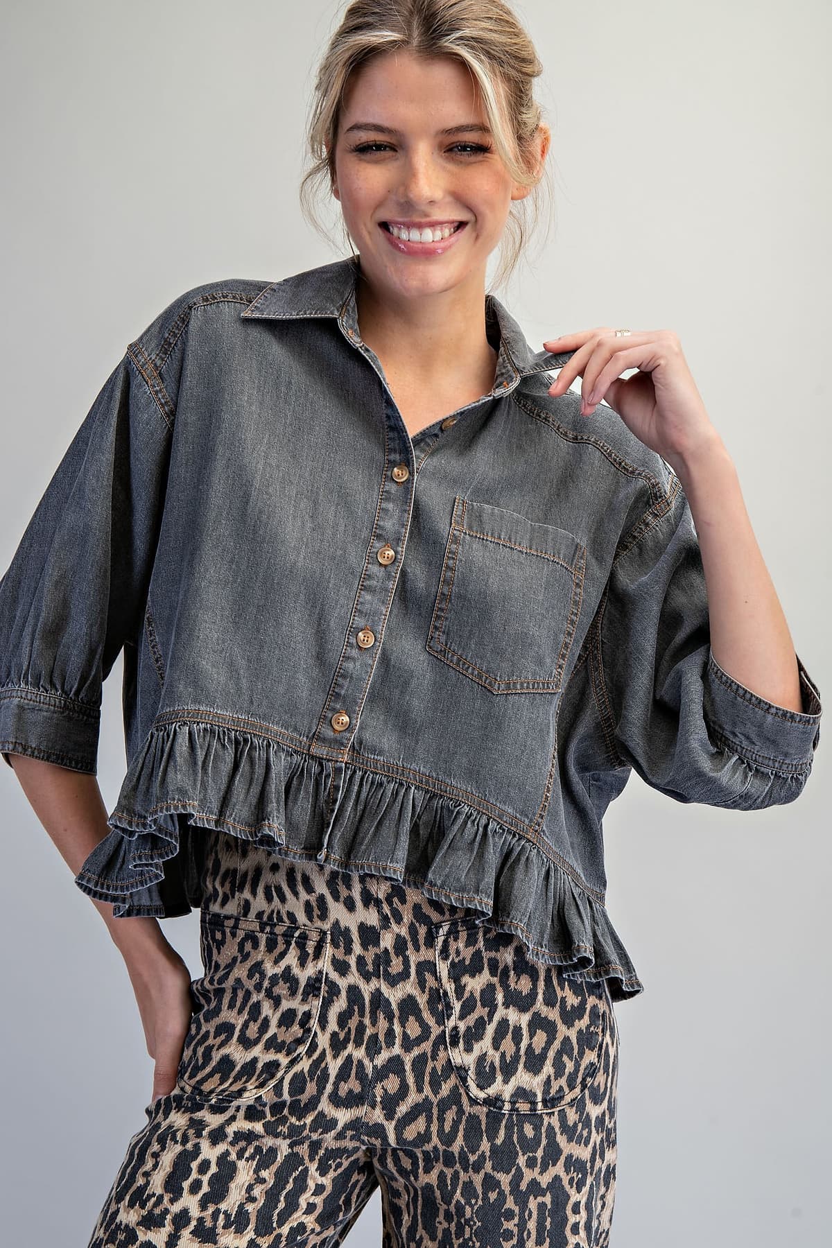 TH17237 - BLACK DENIM