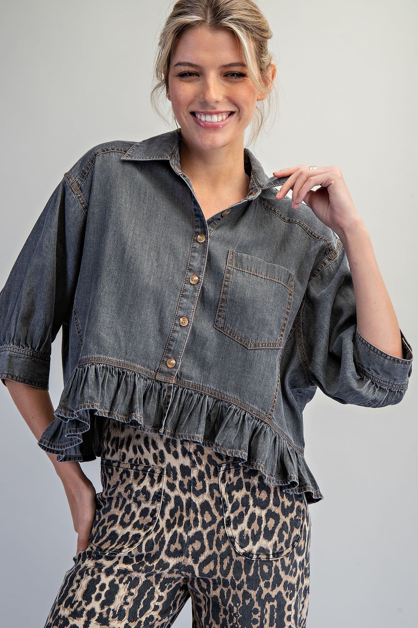 TH17237 - BLACK DENIM