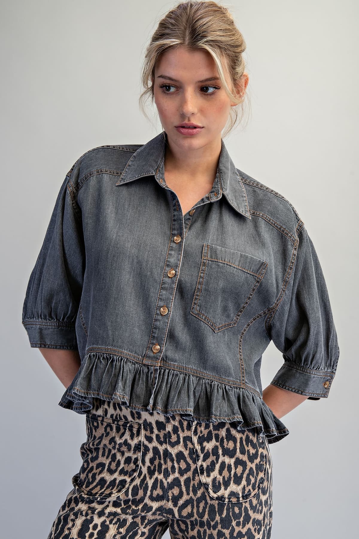 TH17237 - BLACK DENIM
