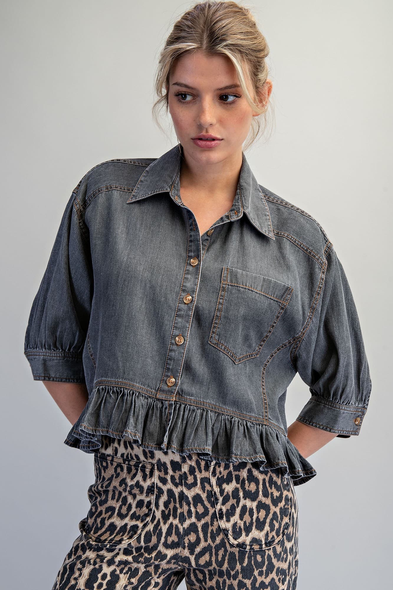 TH17237 - BLACK DENIM