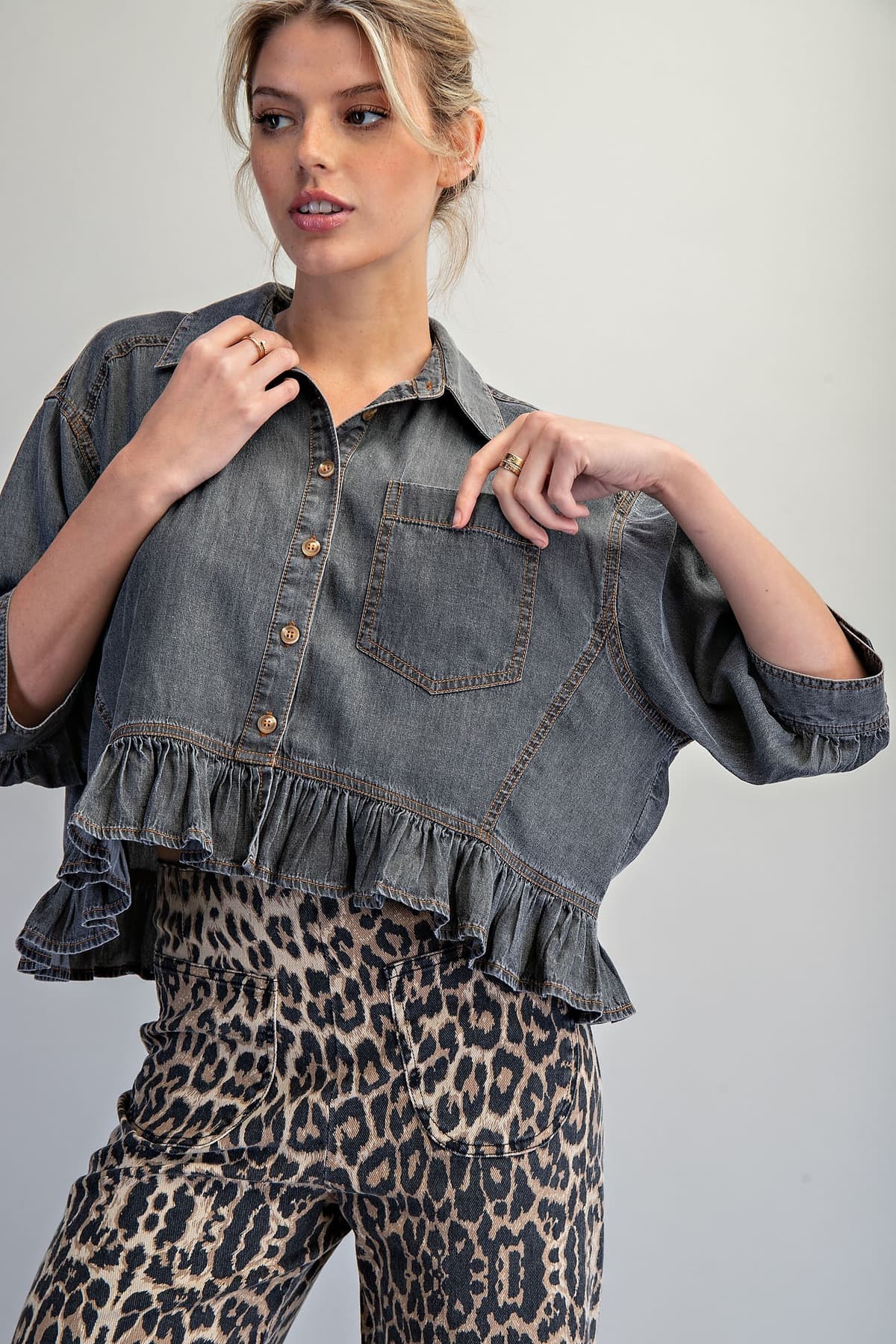 TH17237 - BLACK DENIM