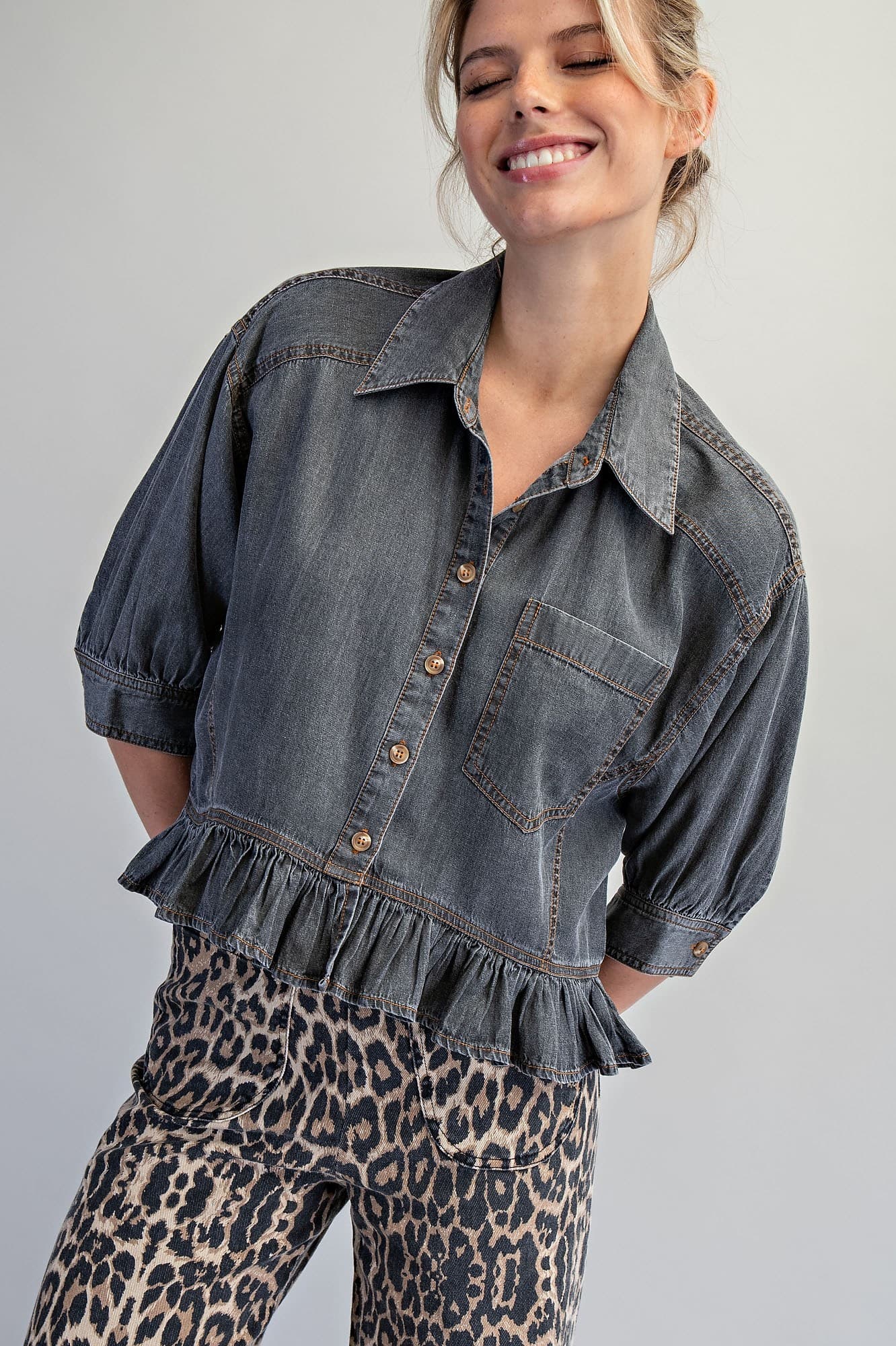 TH17237 - BLACK DENIM