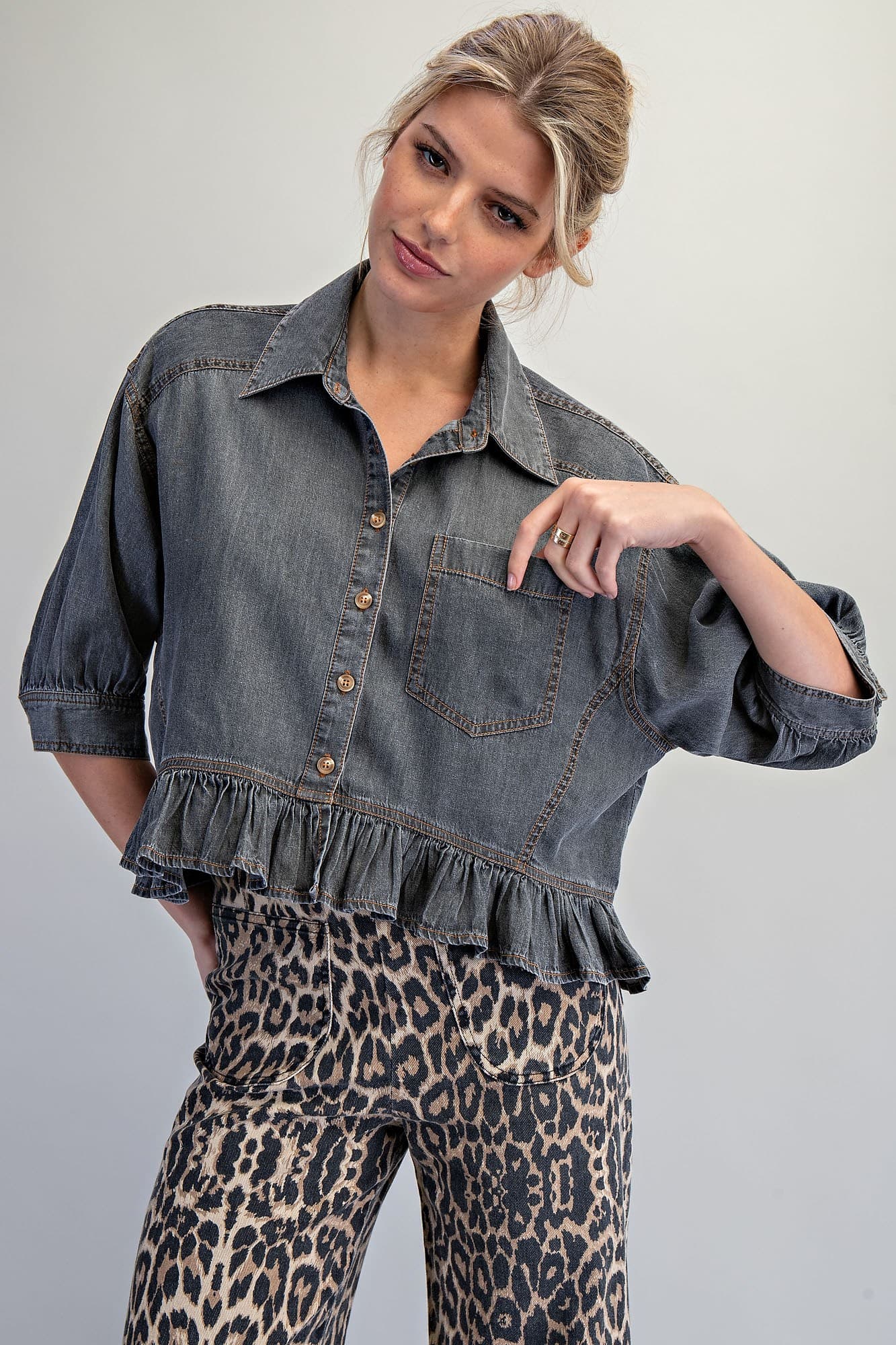 TH17237 - BLACK DENIM
