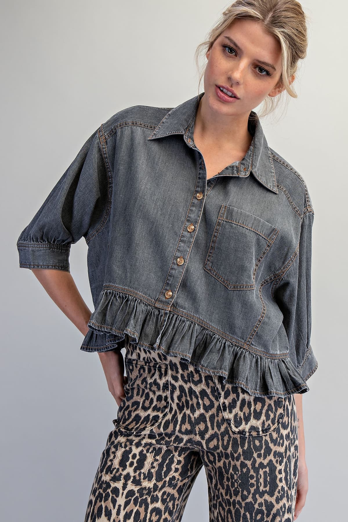 TH17237 - BLACK DENIM