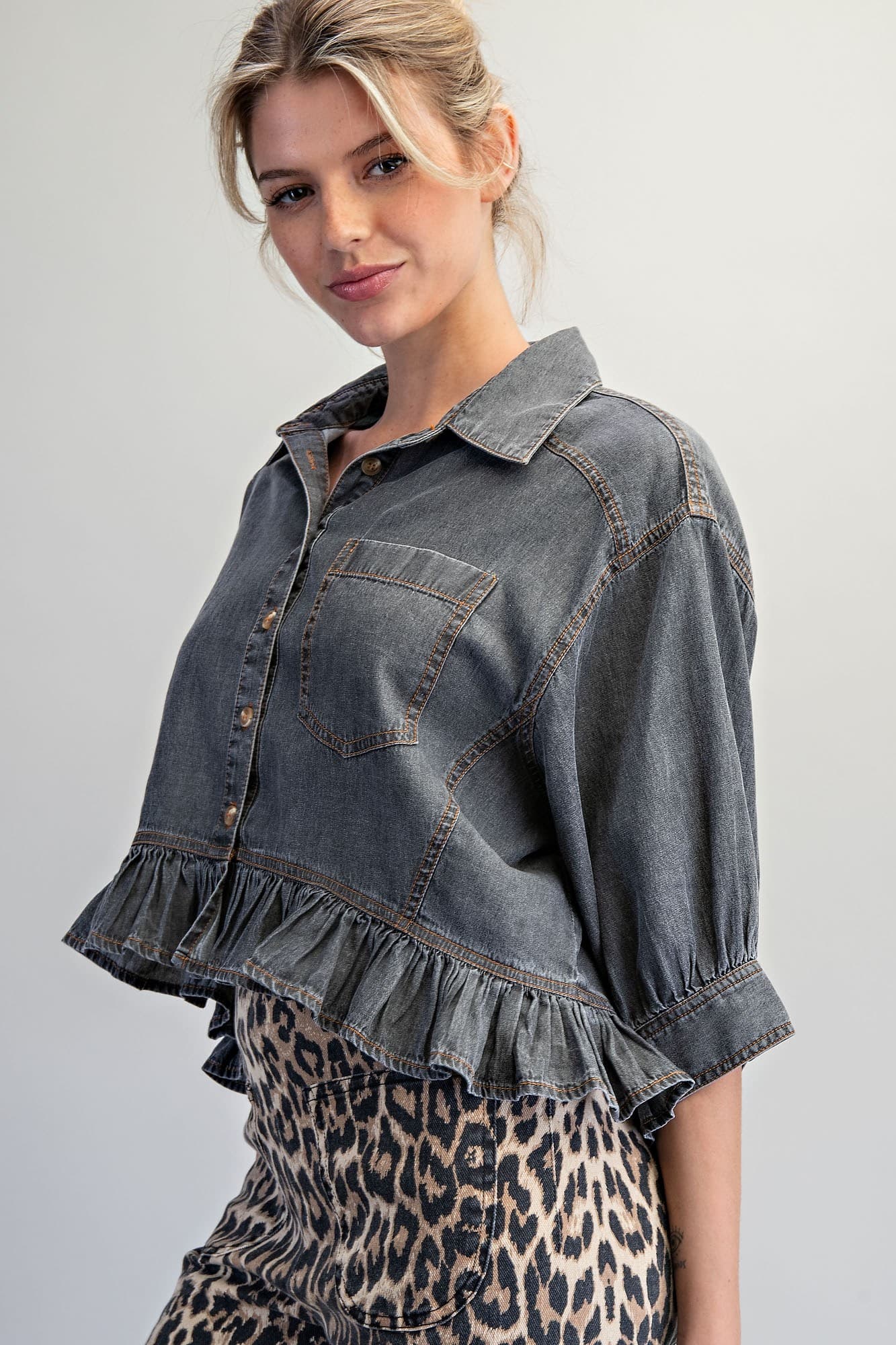 TH17237 - BLACK DENIM