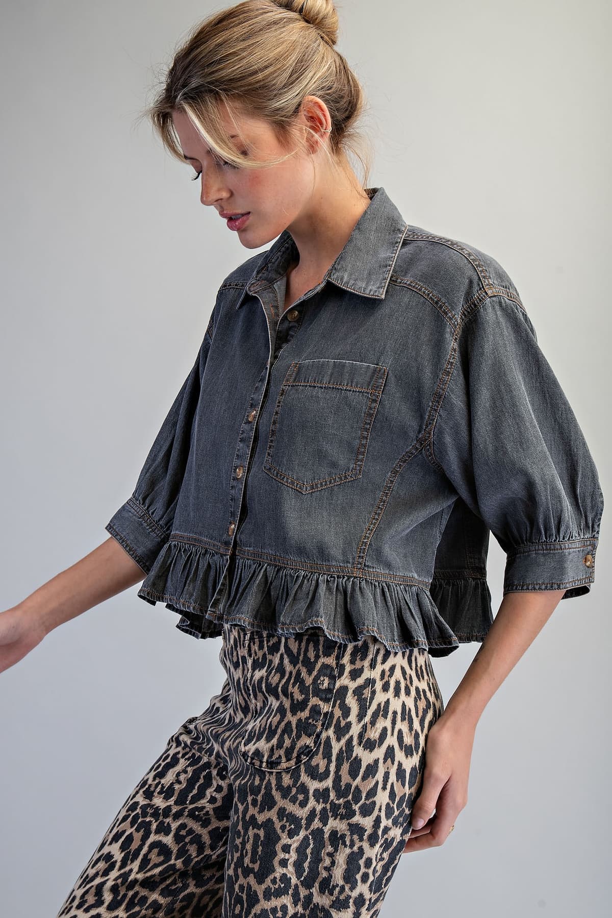 TH17237 - BLACK DENIM