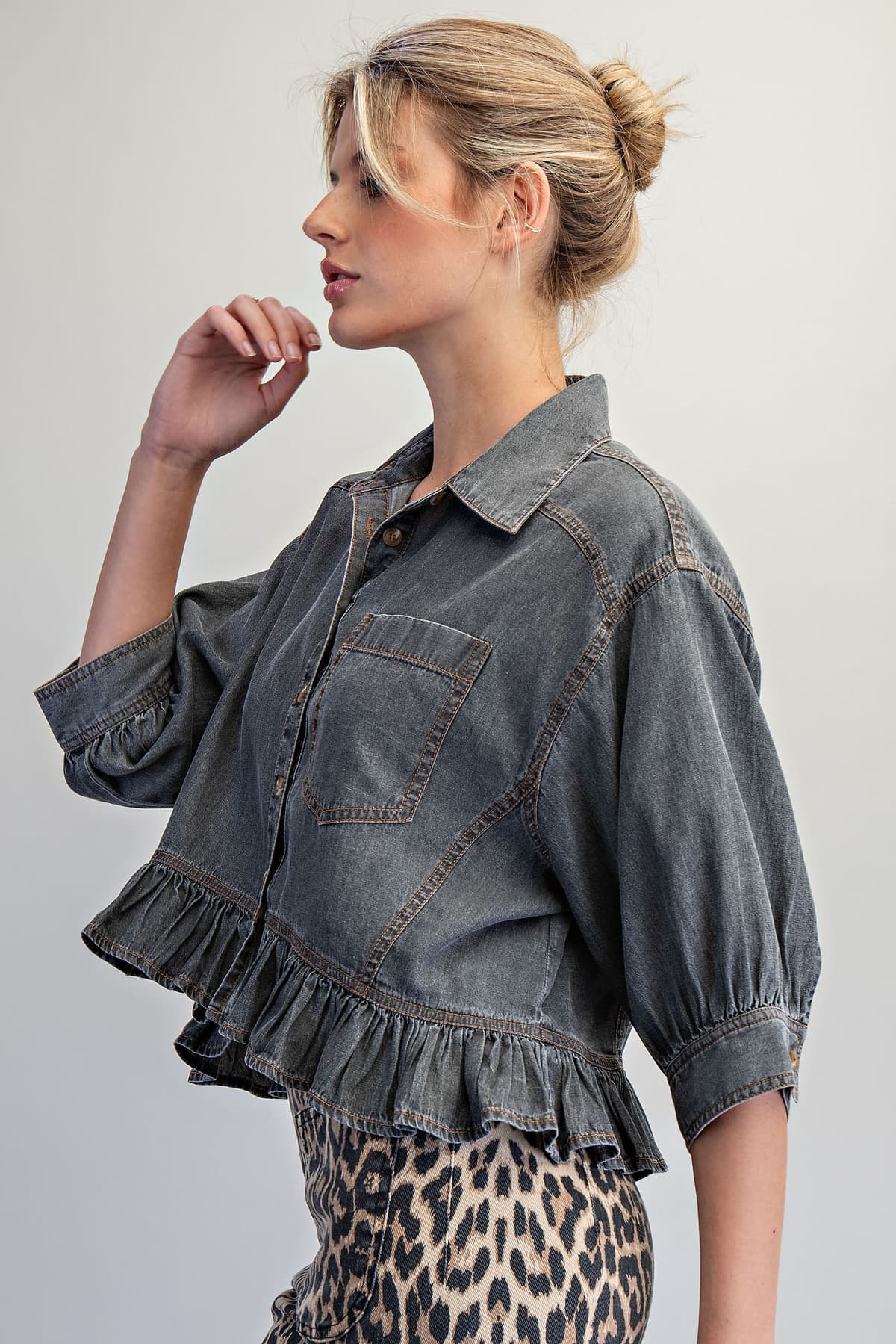 TH17237 - BLACK DENIM