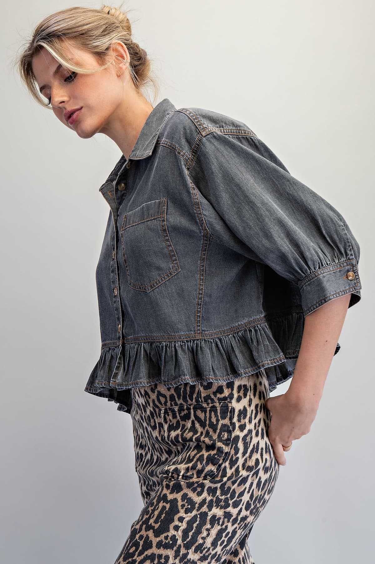 TH17237 - BLACK DENIM