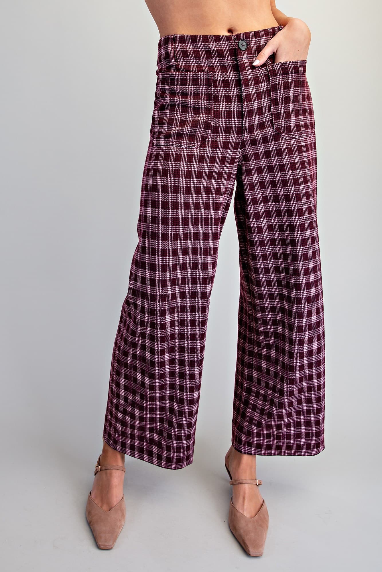 PK16889 - BURGUNDY PLAID