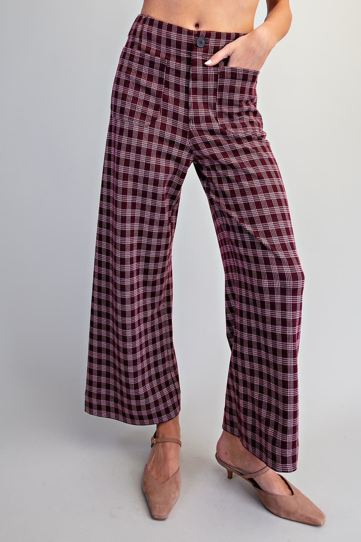 PK16889 - BURGUNDY PLAID