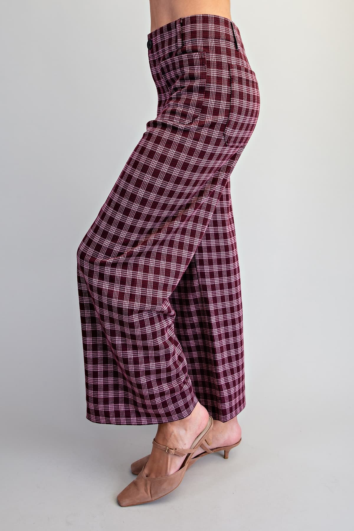 PK16889 - BURGUNDY PLAID