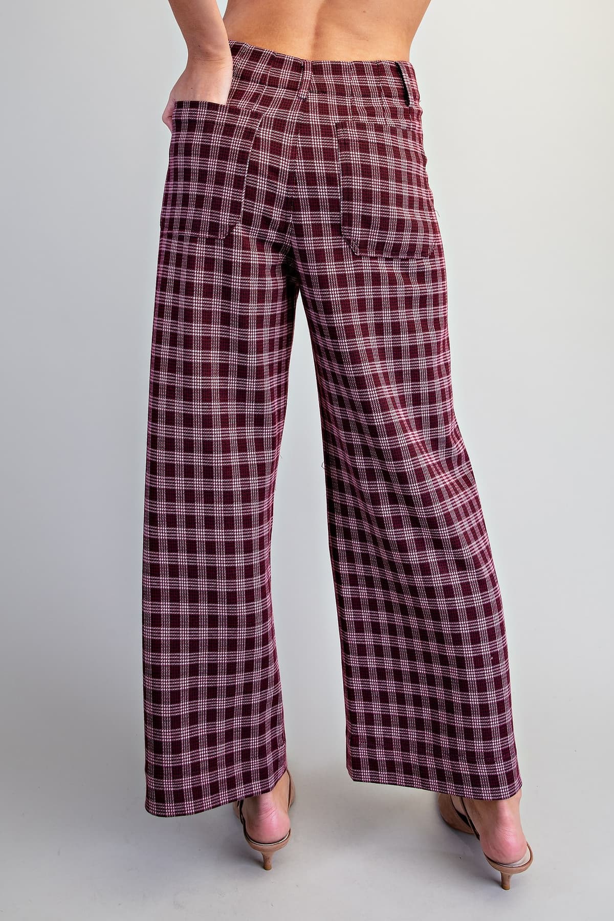 PK16889 - BURGUNDY PLAID