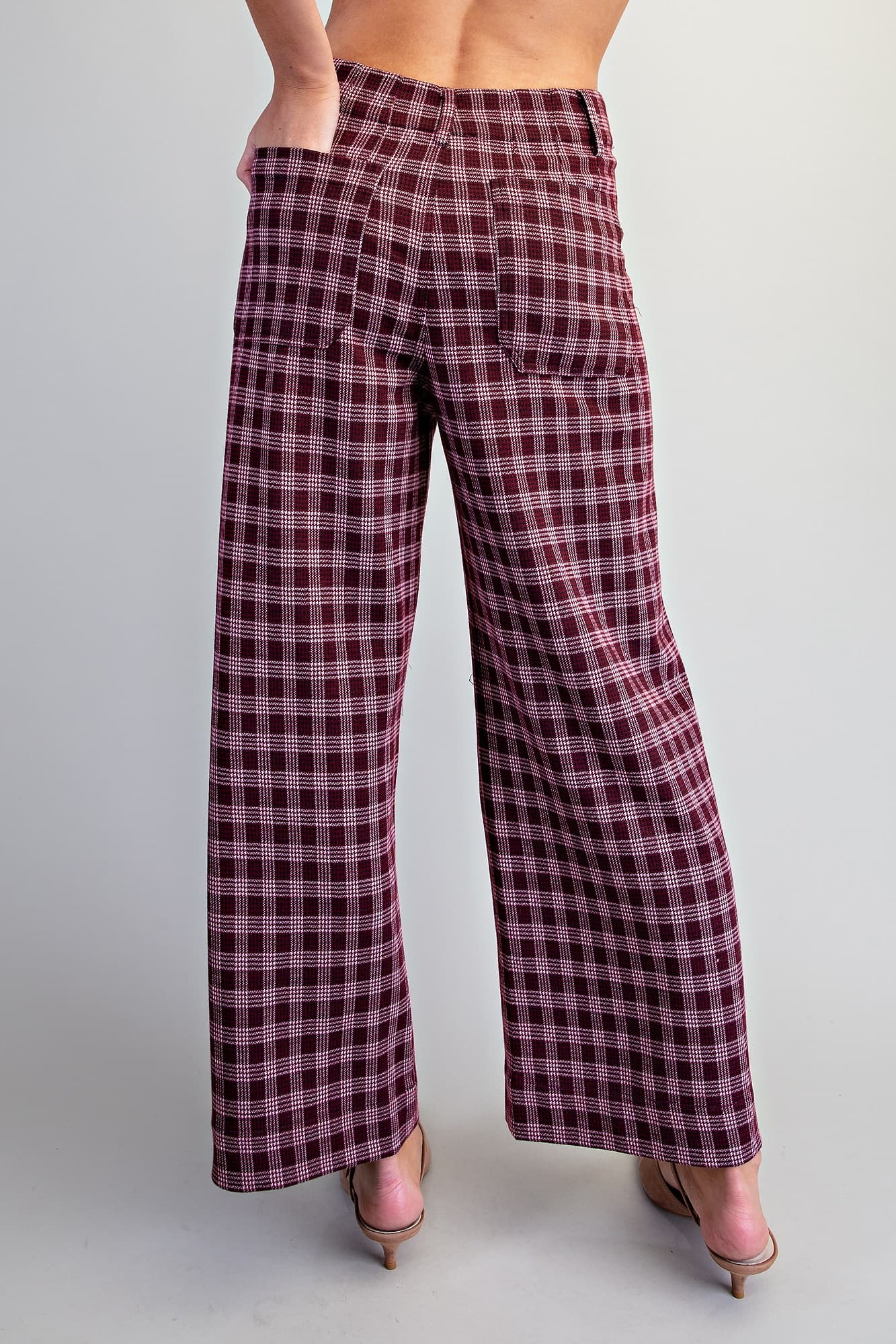 PK16889 - BURGUNDY PLAID