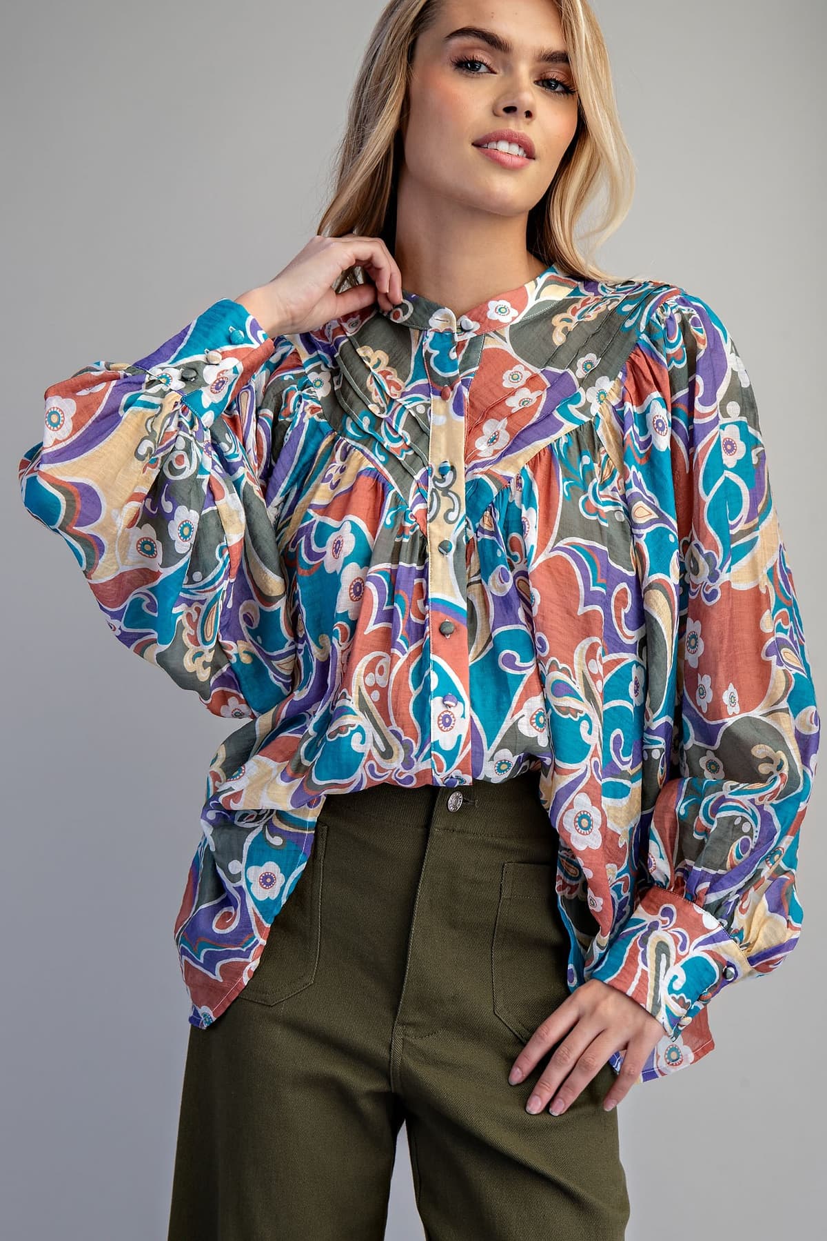 TK16954 - TEAL PAISLEY