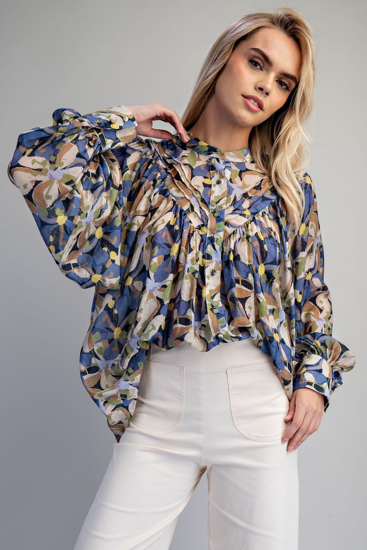 TK16957 - DEEP BLUE BOTANICAL