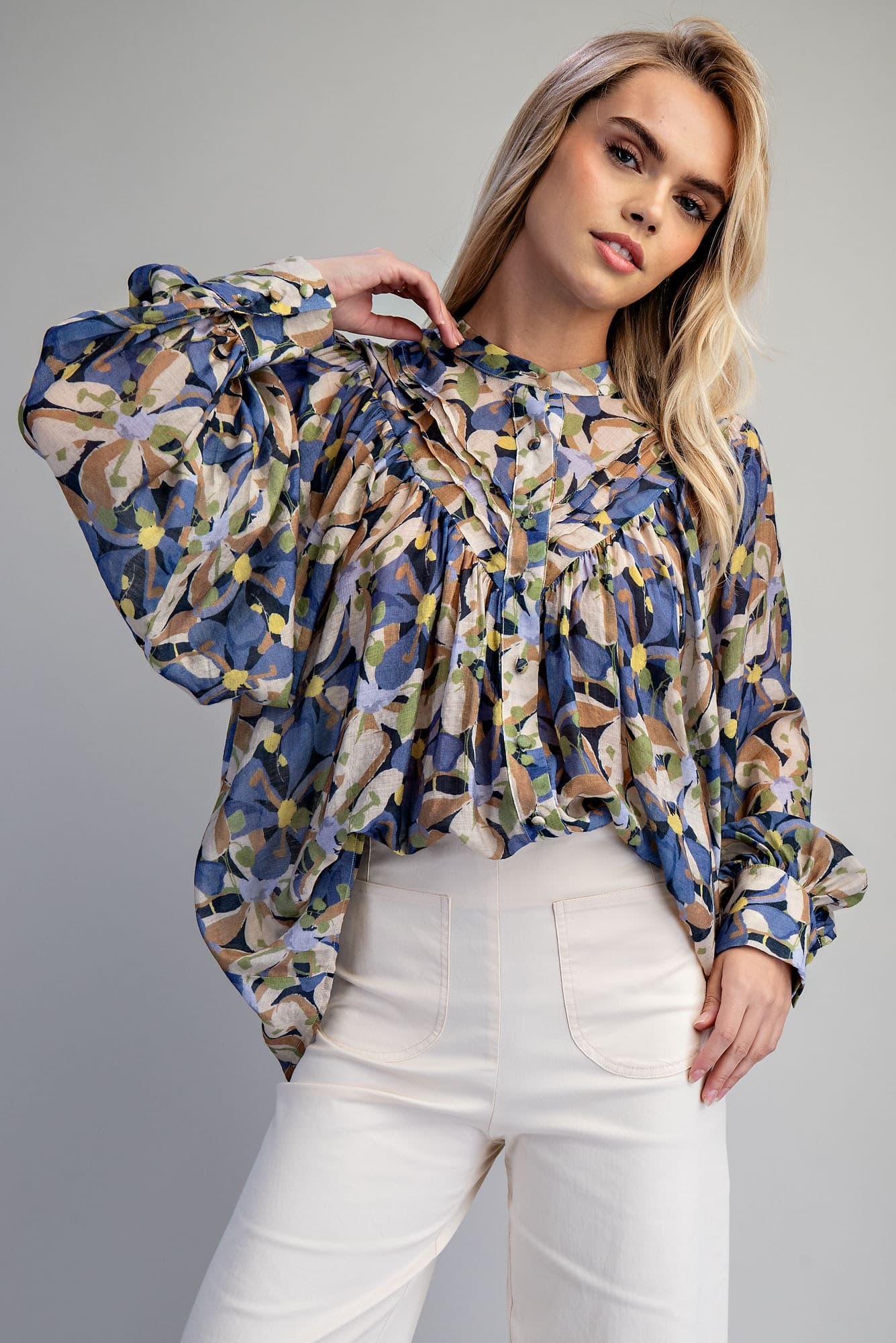 TK16957 - DEEP BLUE BOTANICAL