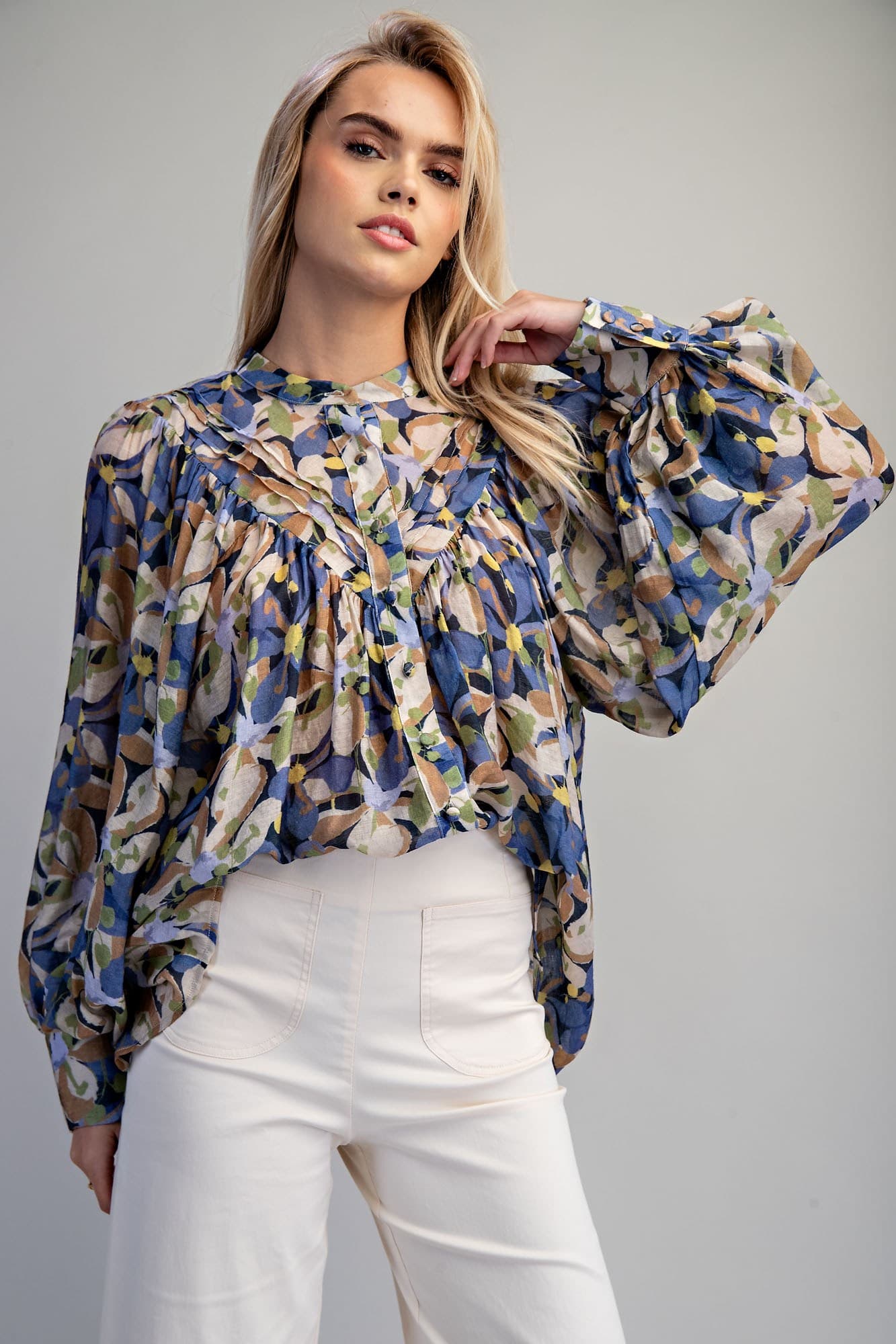 TK16957 - DEEP BLUE BOTANICAL