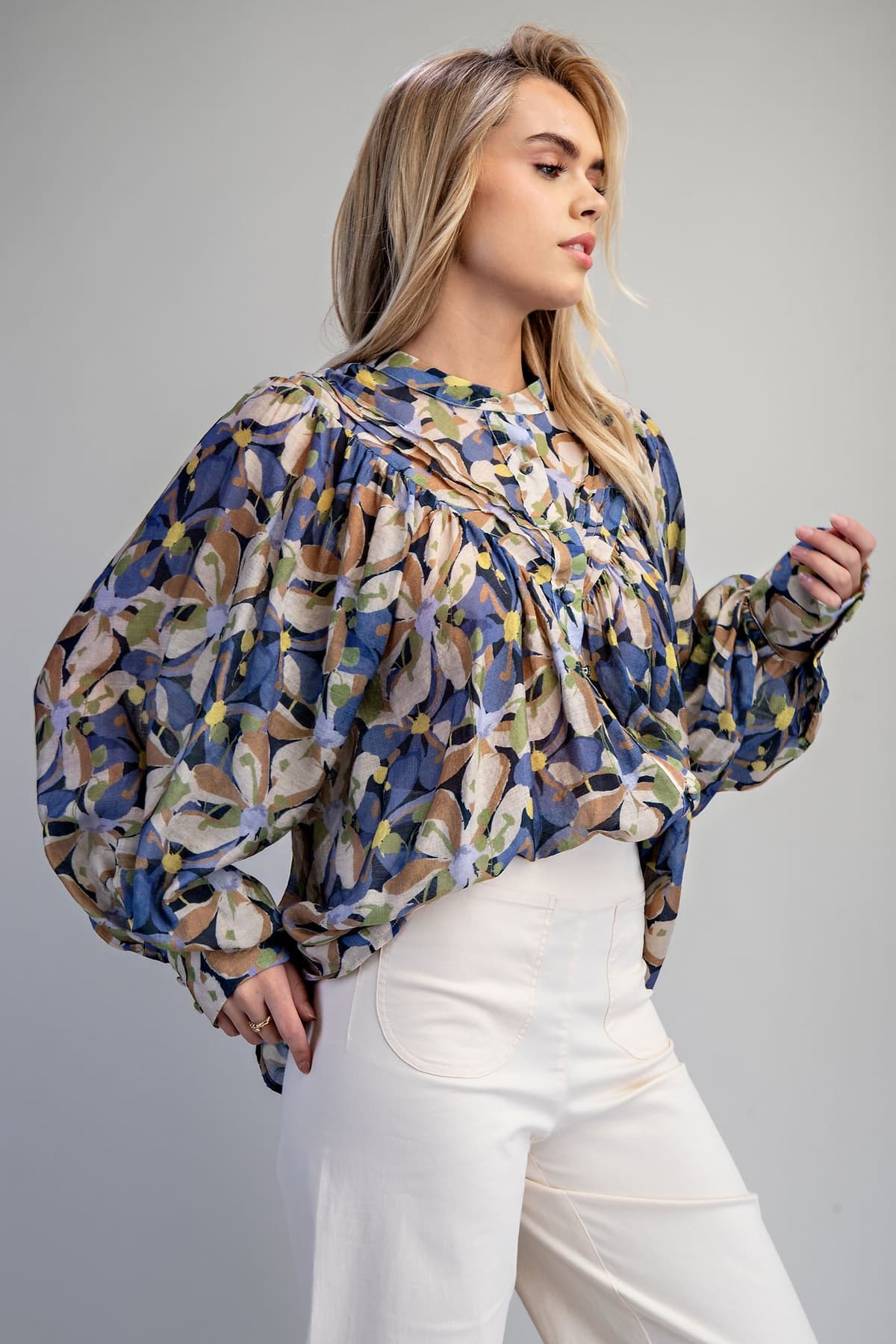 TK16957 - DEEP BLUE BOTANICAL