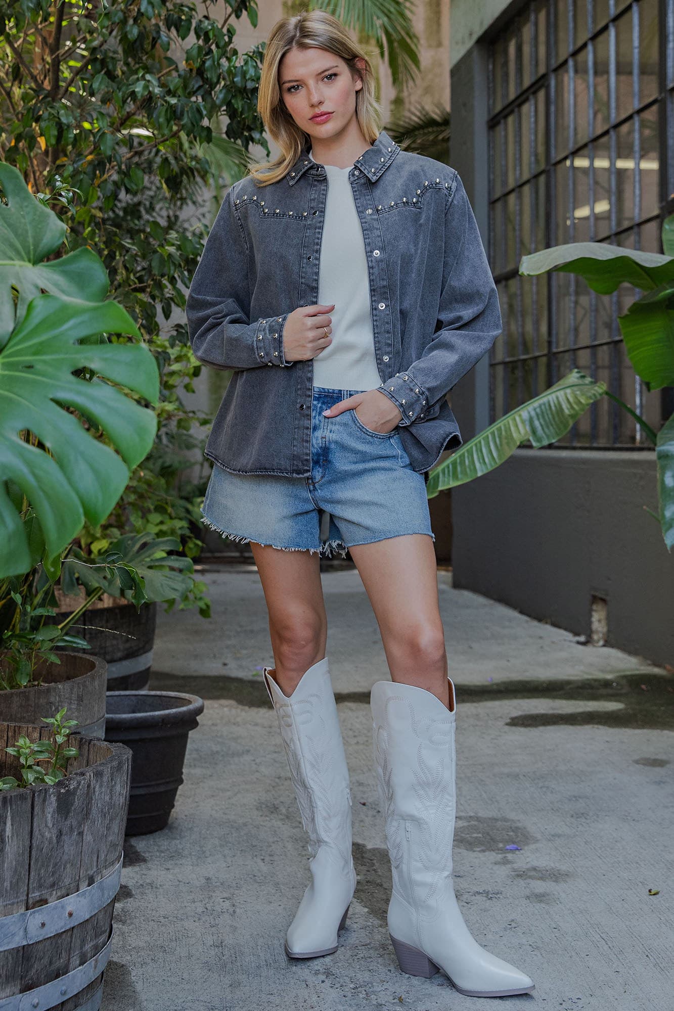 JK16551 - BLACK DENIM