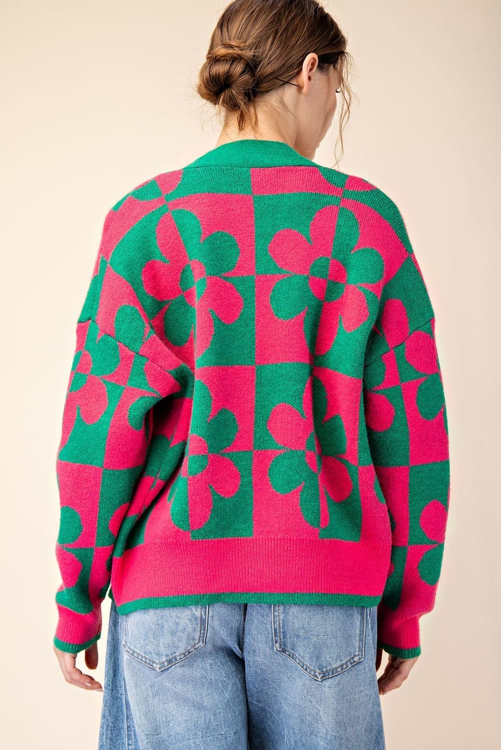 SJG8482 - GREEN / HOT PINK