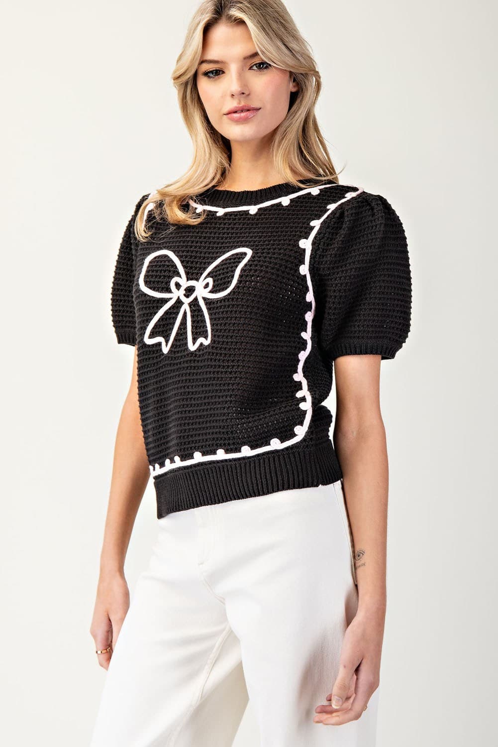 SK11366 - BLACK/BABY PINK