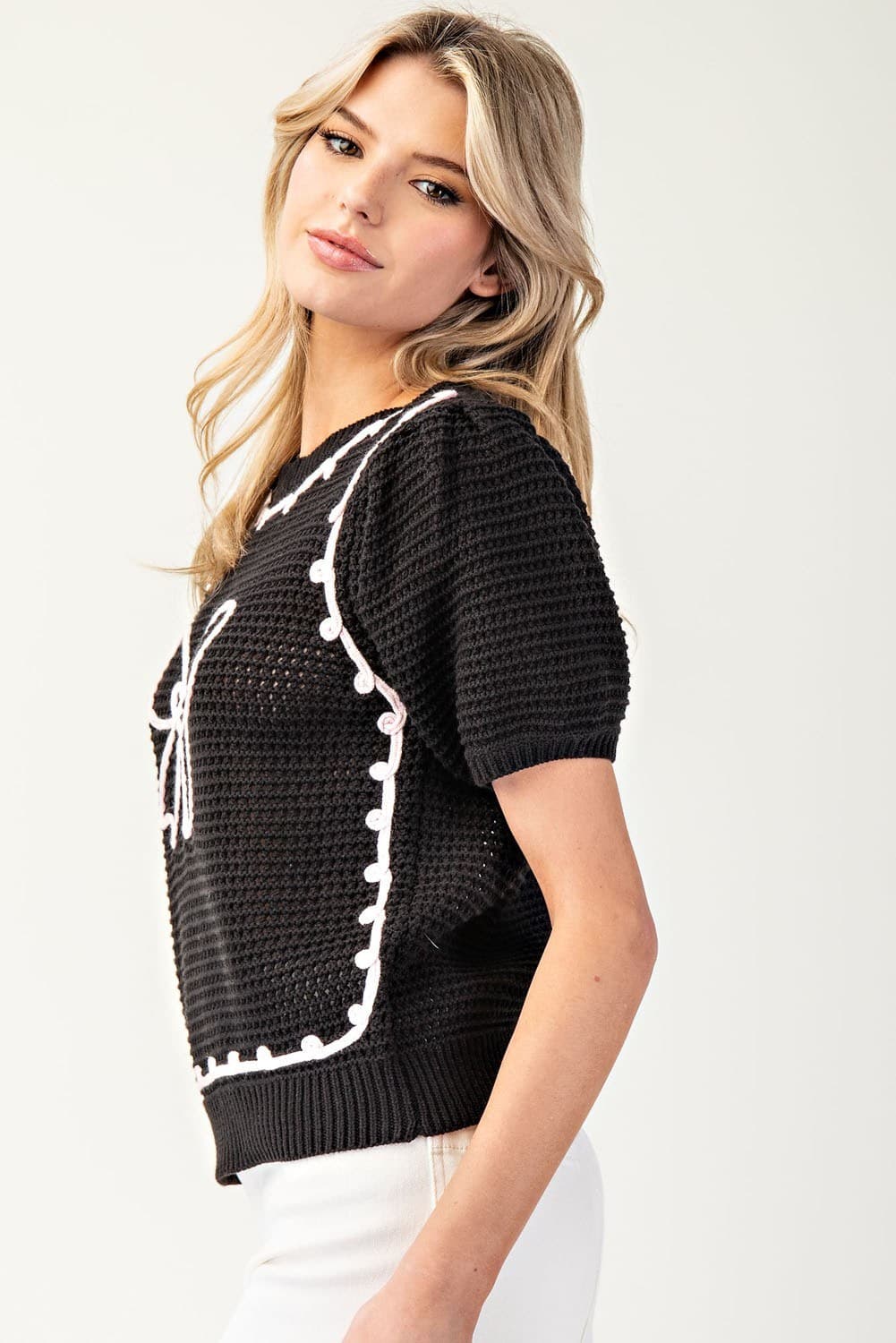 SK11366 - BLACK/BABY PINK
