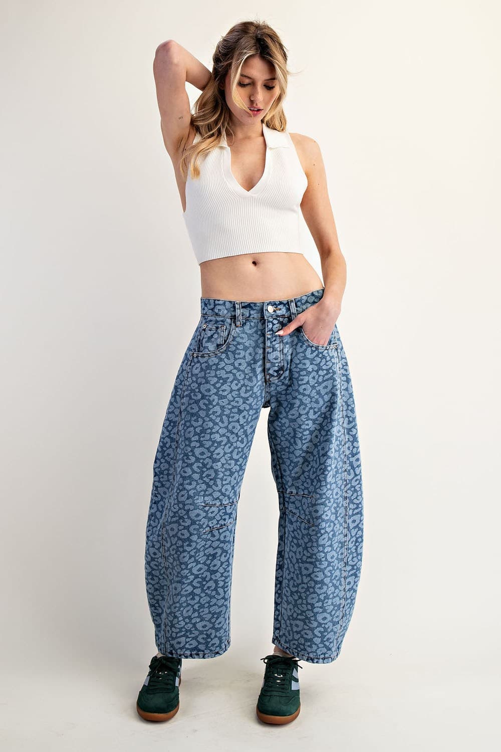PH12971 - LEOPARD DENIM