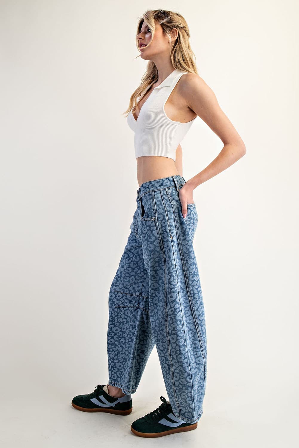 PH12971 - LEOPARD DENIM
