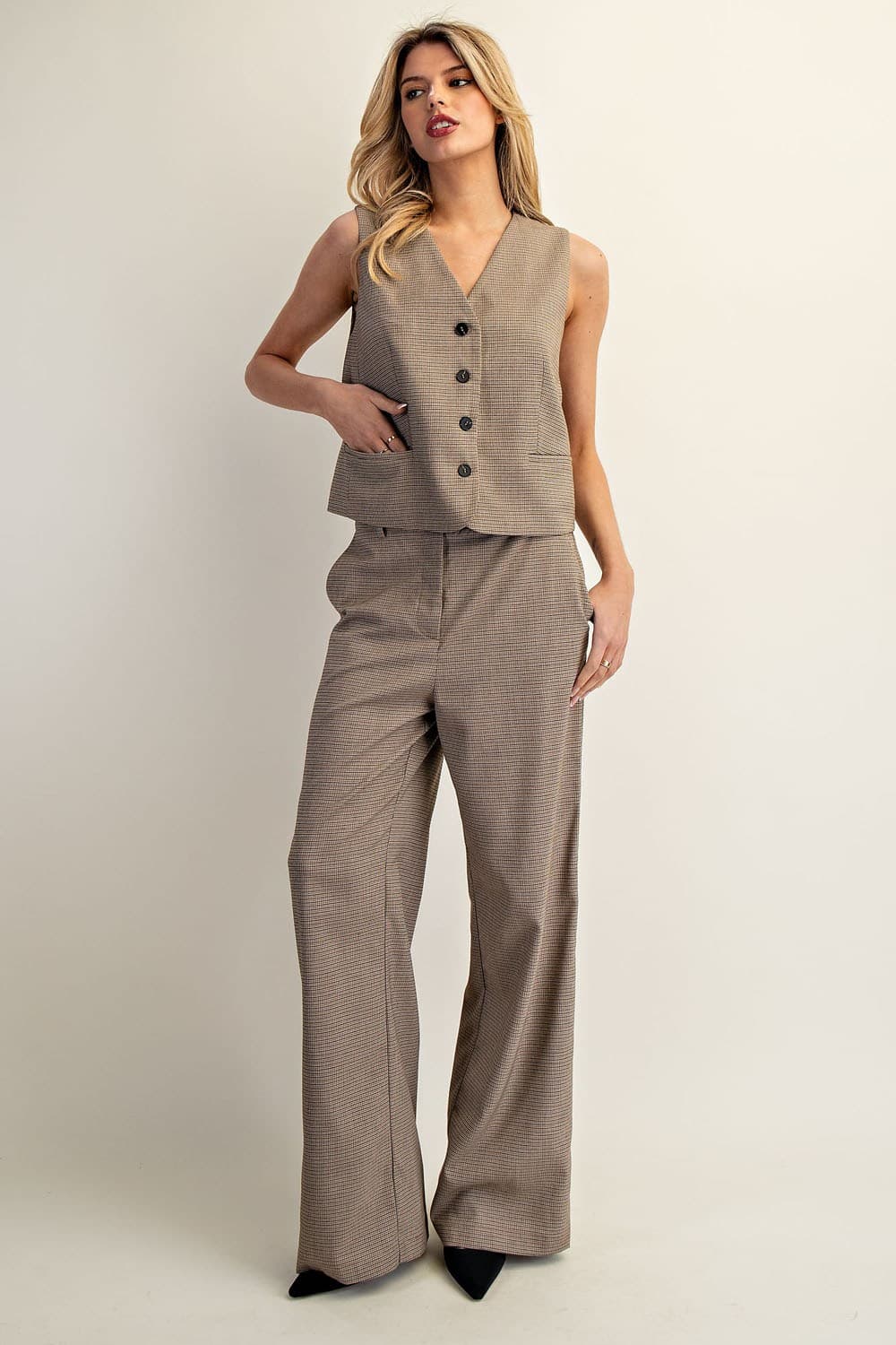JK14150 - CAMEL BROWN CHECK