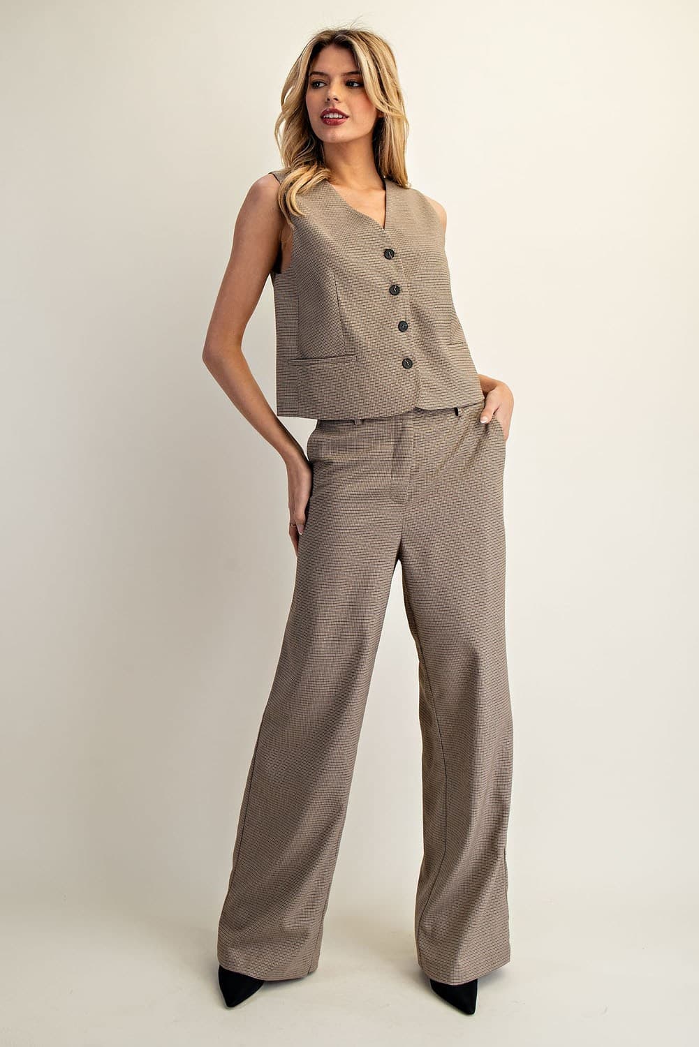 PK14421 - CAMEL BROWN CHECK