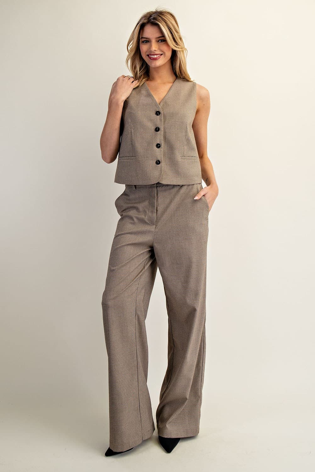 PK14421 - CAMEL BROWN CHECK