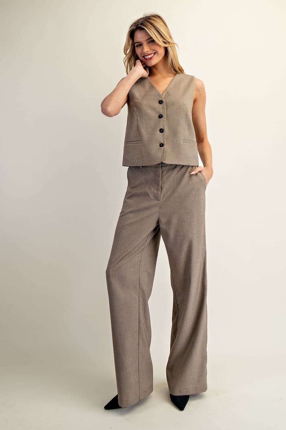 PK14421 - CAMEL BROWN CHECK