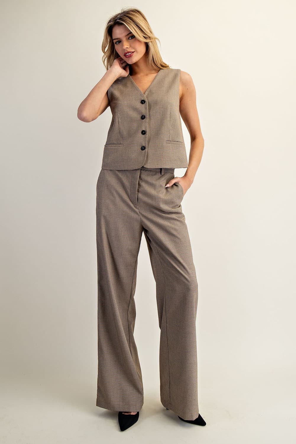 PK14421 - CAMEL BROWN CHECK