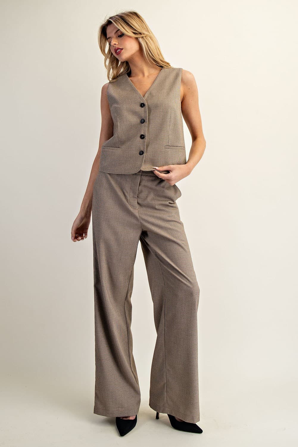 PK14421 - CAMEL BROWN CHECK