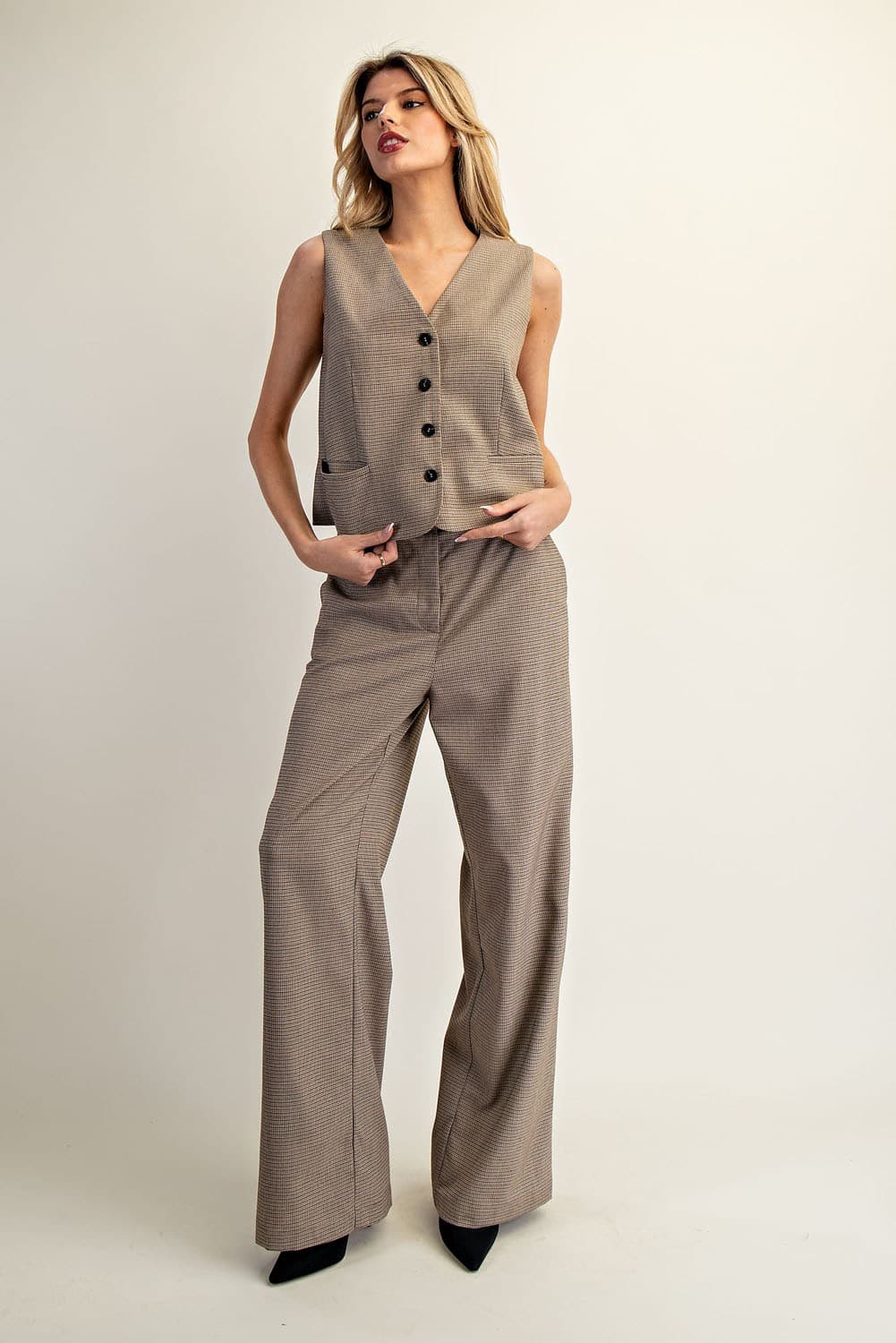 PK14421 - CAMEL BROWN CHECK