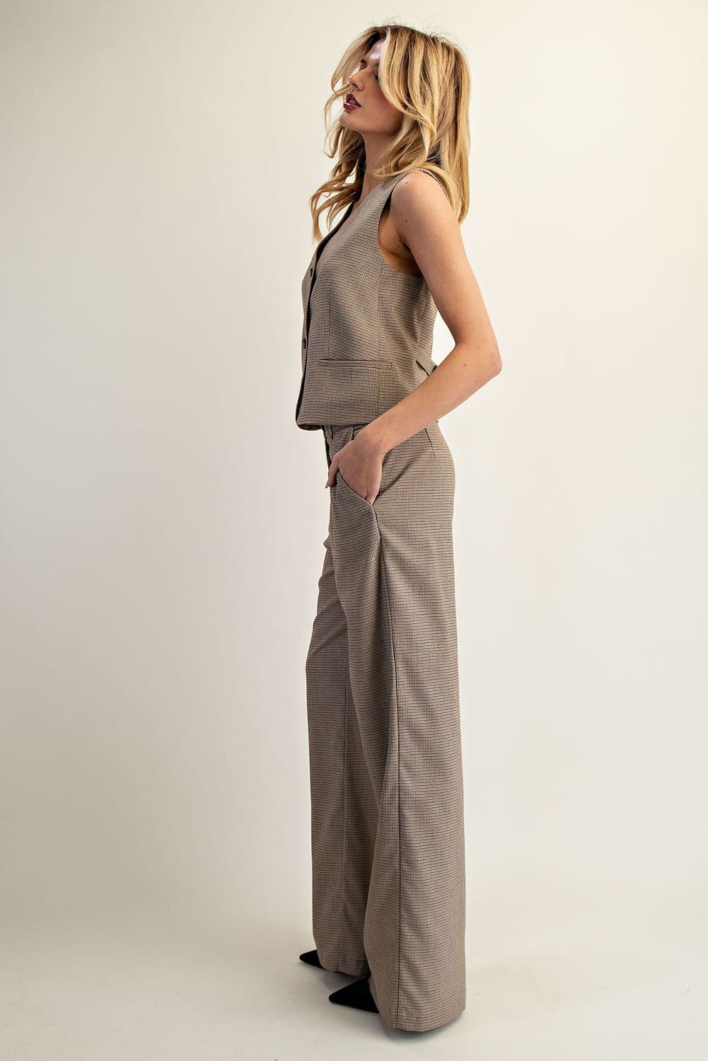 PK14421 - CAMEL BROWN CHECK