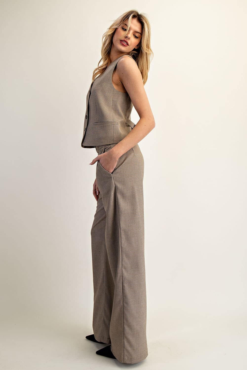 PK14421 - CAMEL BROWN CHECK