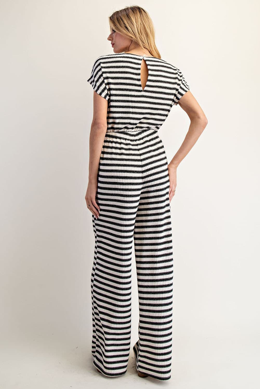 BK14297 - BLACK CREAM STRIPE